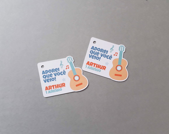 Tag para Lembrancinha Violão