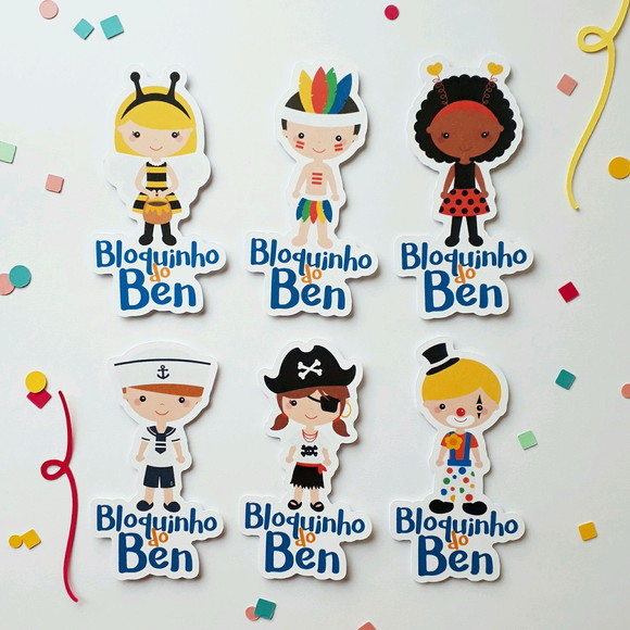 Tag Personalizada Carnaval para Tubete - Imagem 2
