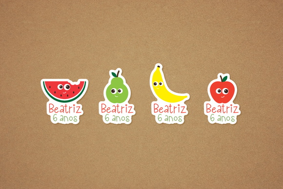 Tag Picnic Frutas para Tubete