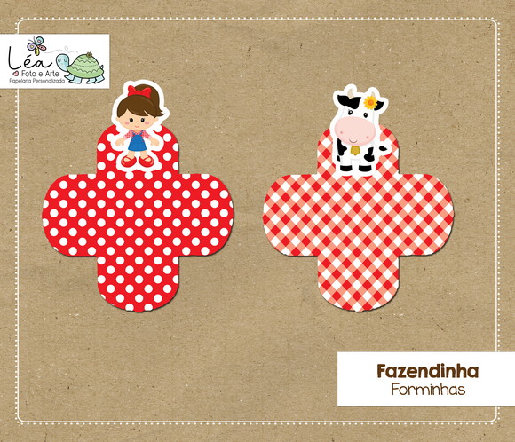 Forminha Festa Fazendinha Menina