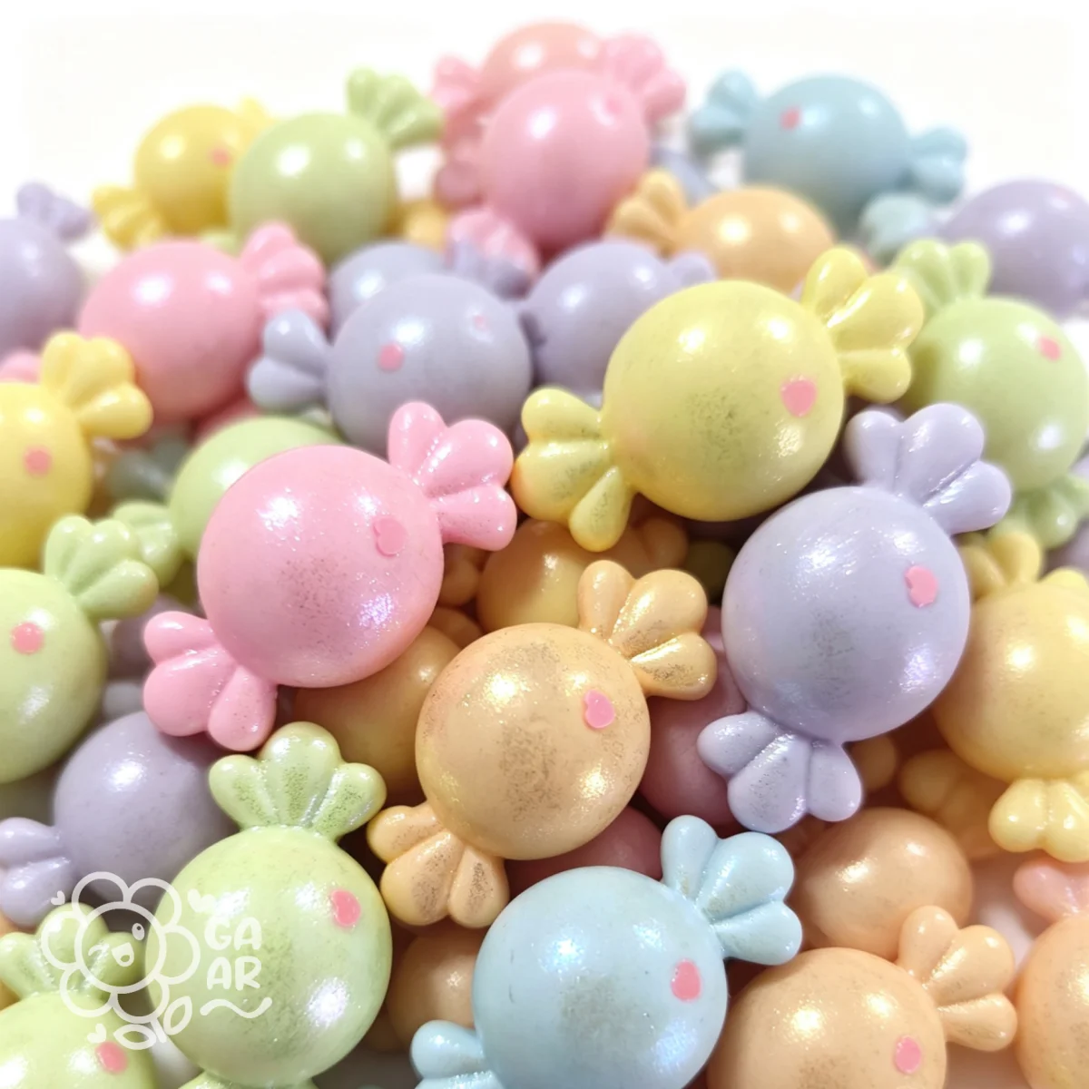 Aplique Balinhas Redondas em Biscuit - Imagem 2