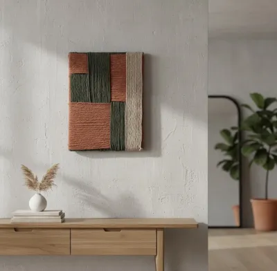 Quadro Musgo Arte Têxtil