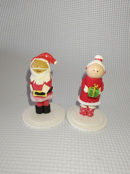 Casal Papai Noel e Mamãe Noel de Eva