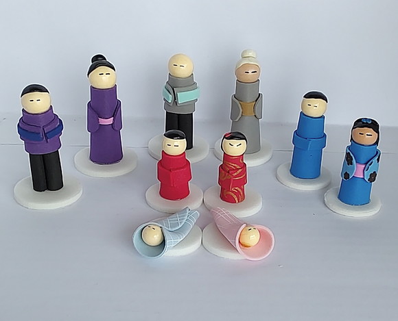 Kit Oriental 10 Peças para Constelação Familiar Mesa/água - Imagem 2