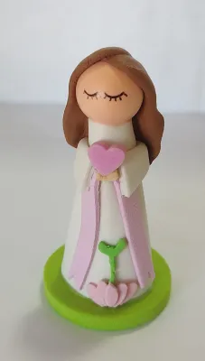 Boneca Cura Milagre para Constelação Familiar na Mesa ou Água