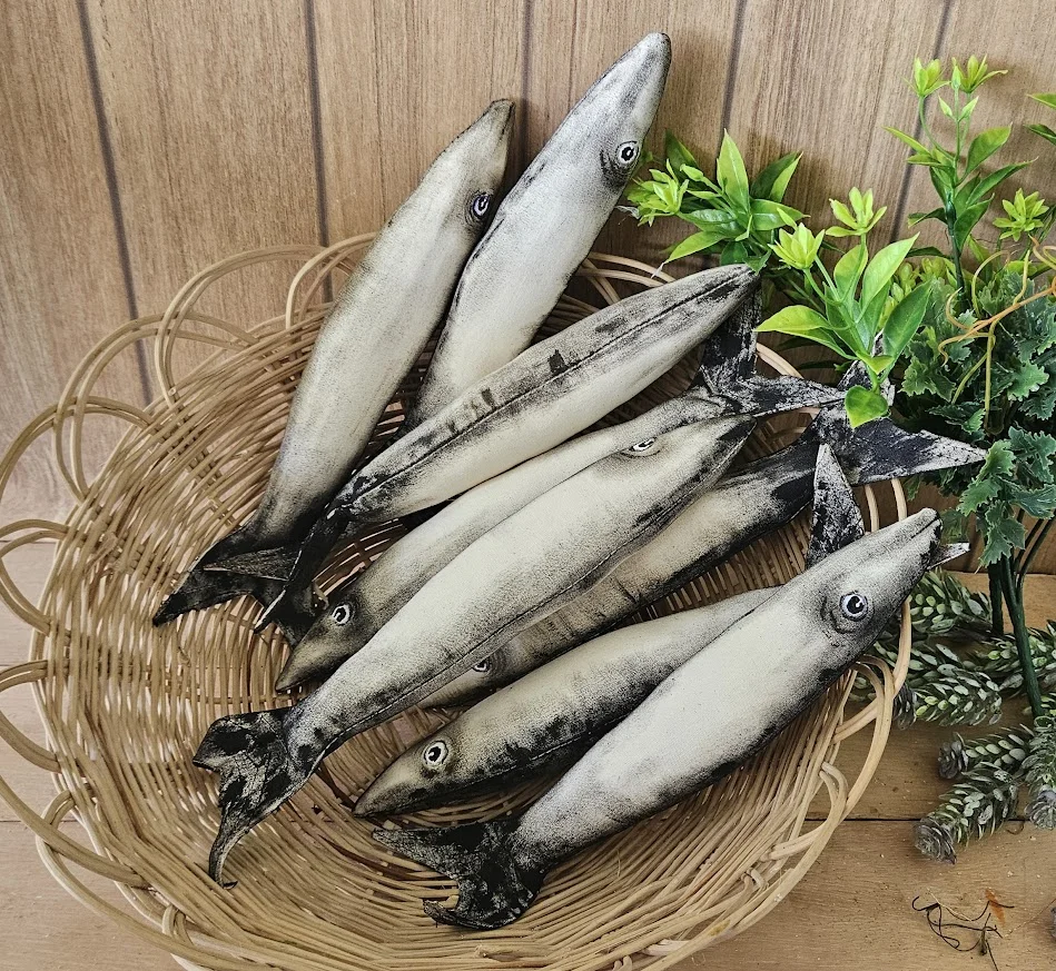 Sardinhas de Tecido cardume com 06 - Imagem 2