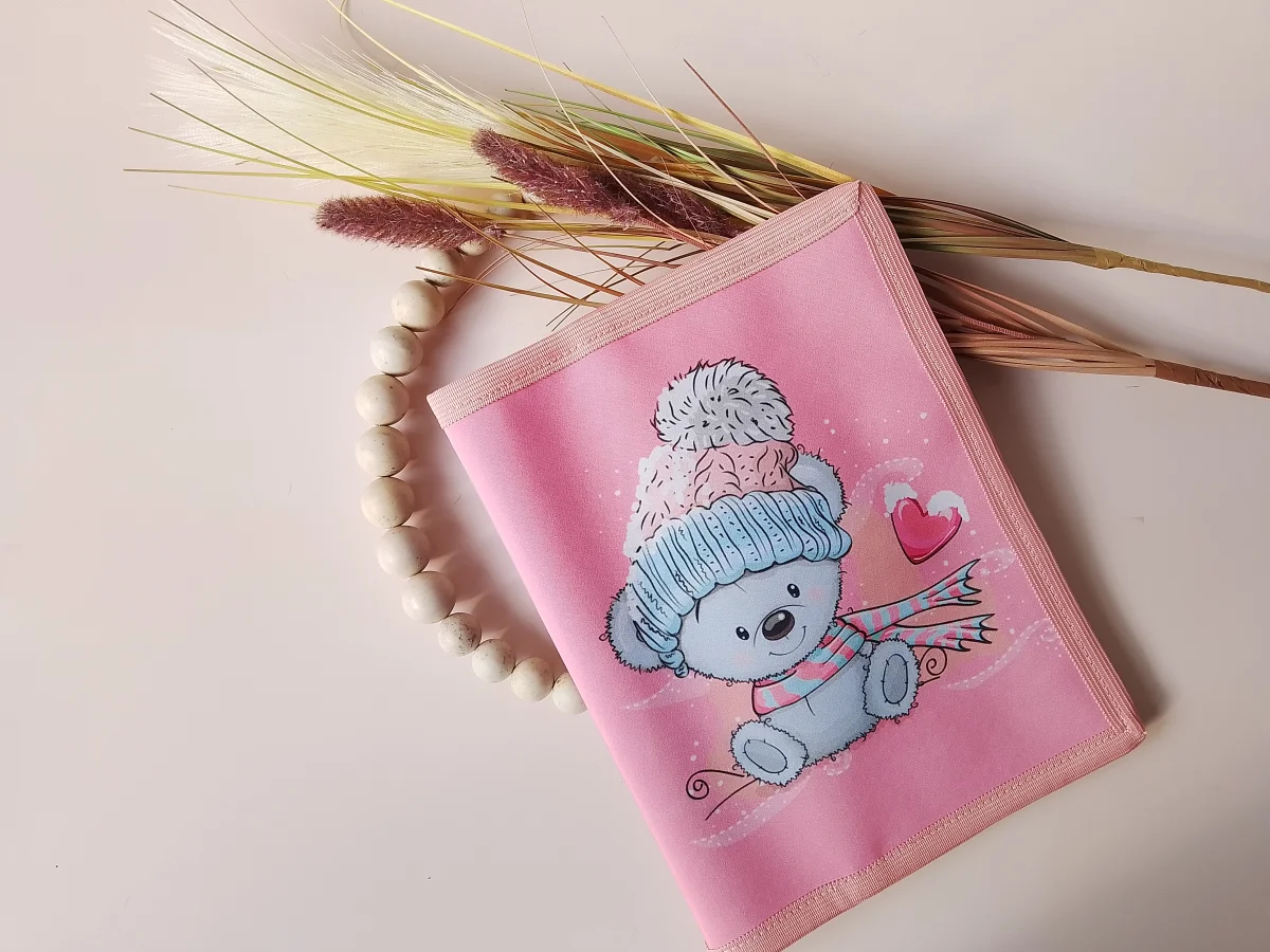 Capa Caderneta De Vacina Bebê Ursinho Gorro Fofo - Imagem 1