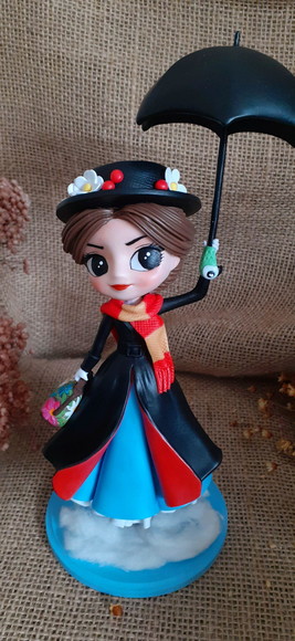 Boneca Mary poppins em biscuit - Imagem 3