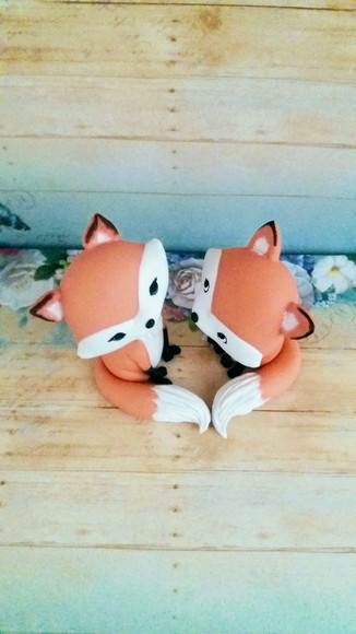Enfeite Casal Raposa - Imagem 2
