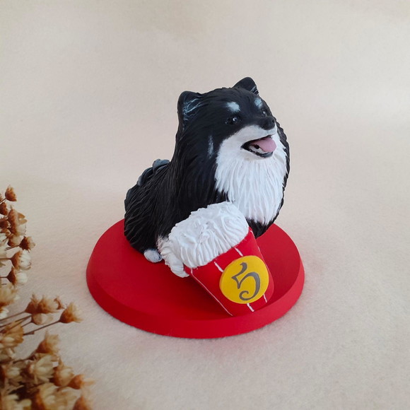 Escultura Spitz Alemão para Casamento - Imagem 2