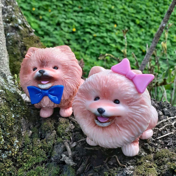 Lulu da pomerania miniatura em biscuit - Imagem 2