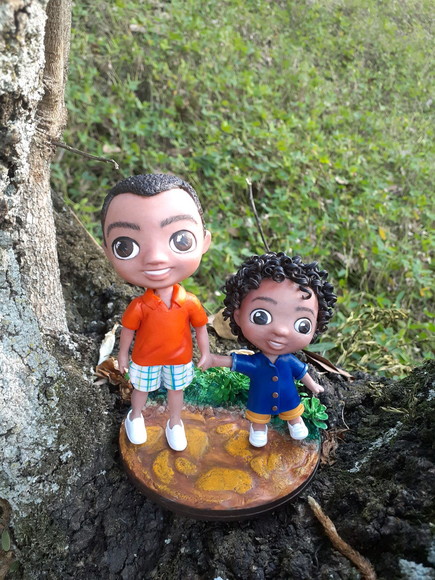 Miniatura pet casal de gatos personalizado - Imagem 2