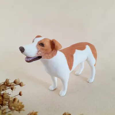 Miniatura Pet Pitbull para Bolo de Casamento