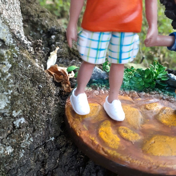 Pai e filho personalizado boneco de biscuit - Imagem 4