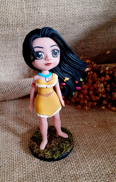 Pocahontas em biscuit