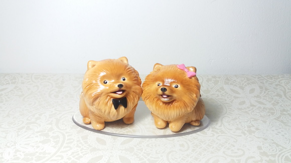 Spitz Alemão Miniatura de Biscuit - Imagem 3
