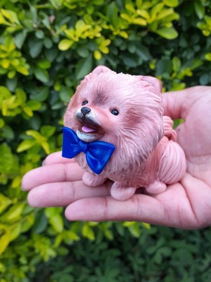 Spitz Alemão Miniatura de Biscuit - Imagem 2
