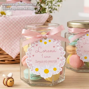 30 TAGS DE CORTE ESPECIAL PARA LEMBRANCINHAS TEMA MARGARIDAS