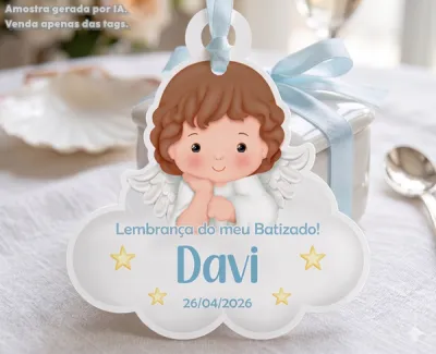 30 TAGS DE CORTE ESPECIAL PARA LEMBRANCINHAS TEMA ANJINHO