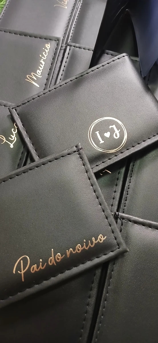 Carteira Personalizada Padrinho Pais Brinde Padrão - Imagem 1