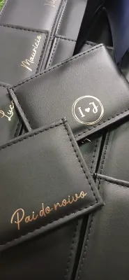 Carteira Personalizada Padrinho Pais Brinde Padrão