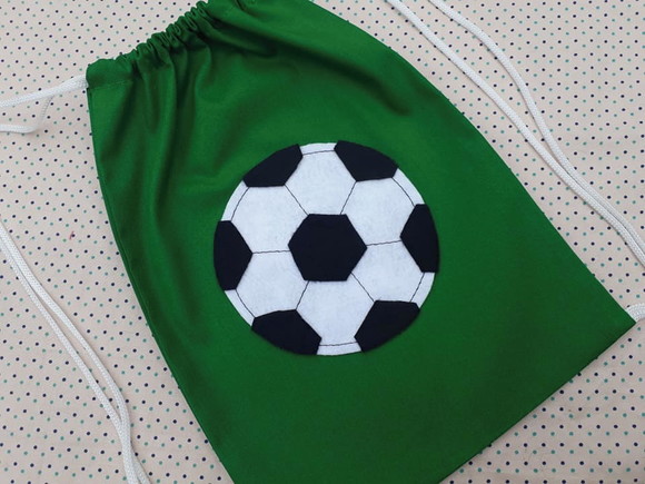 Lembrancinha Mochilinha Futebol 24 x 32 cm