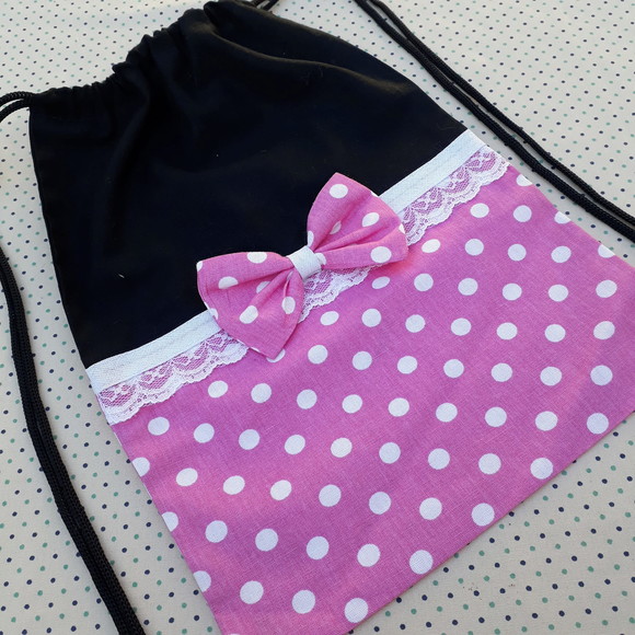 Lembrancinha Mochilinha Minnie Rosa - Imagem 2