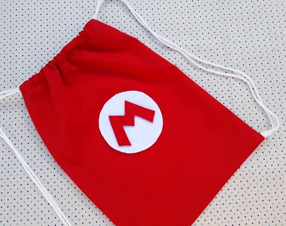 Mochilinha Super Mario Bros Saquinho Ecobag - Imagem 3