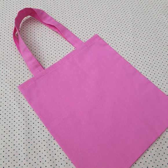 Sacolinha de Tecido para Lembrancinha Cor de Rosa - Imagem 2