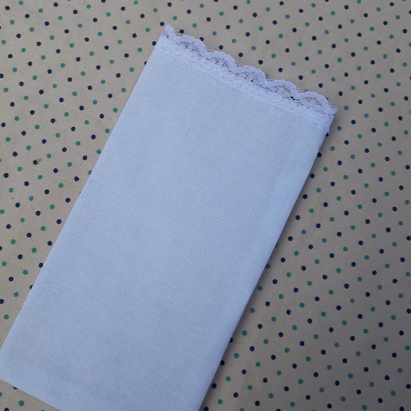 Saquinho de Tecido para Lembrancinhas e Sachê Cor Branco - Imagem 2