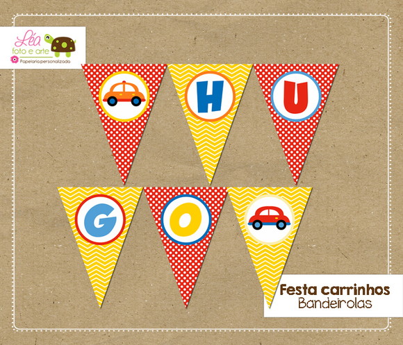 Bandeirola Festa Carrinhos