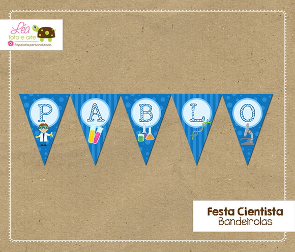 Bandeirola Festa Cientista