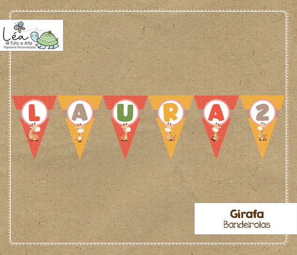 Bandeirola Festa Girafa