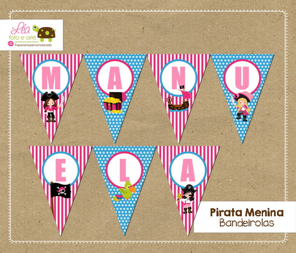 Bandeirola Festa Pirata