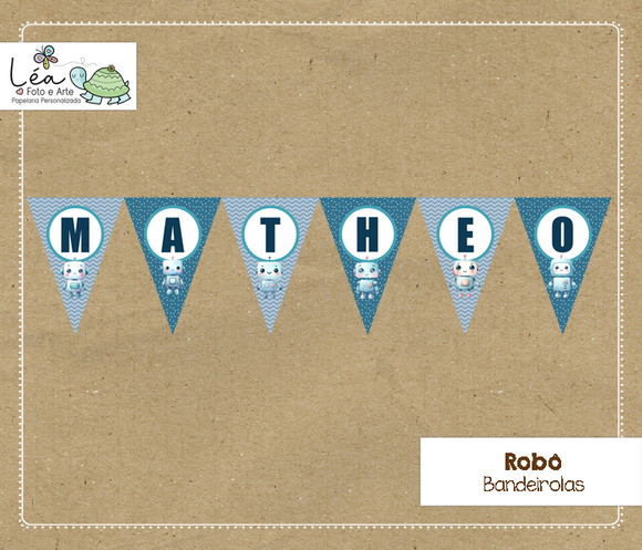 Bandeirola Festa Robozinho