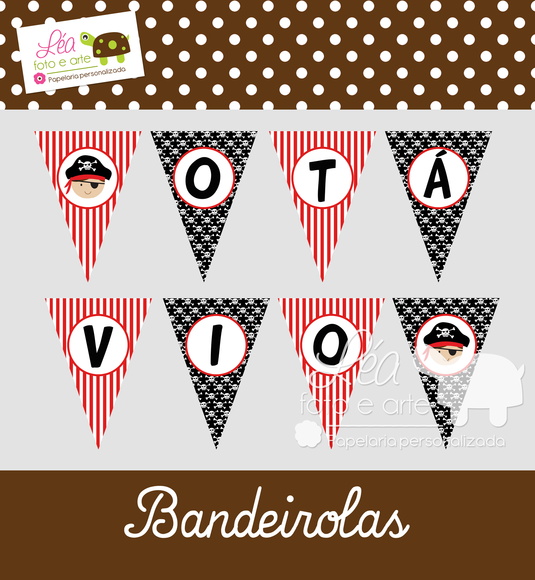 Bandeirola Grande - Festa Pirata