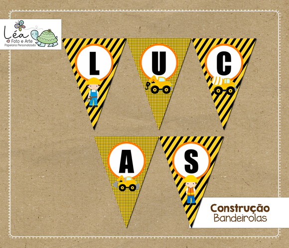 Bandeirolas Festa Construção
