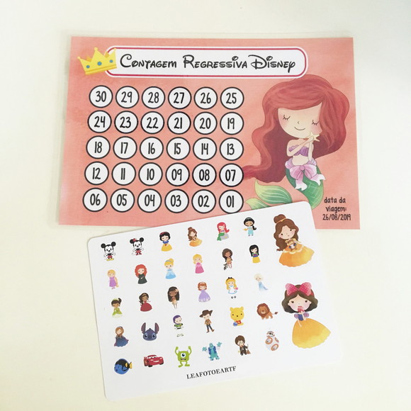 Contagem Regressiva Viagem Disney - Ariel - Imagem 2