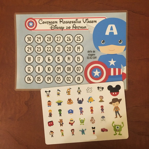 Contagem Regressiva Viagem Disney - Capitão América