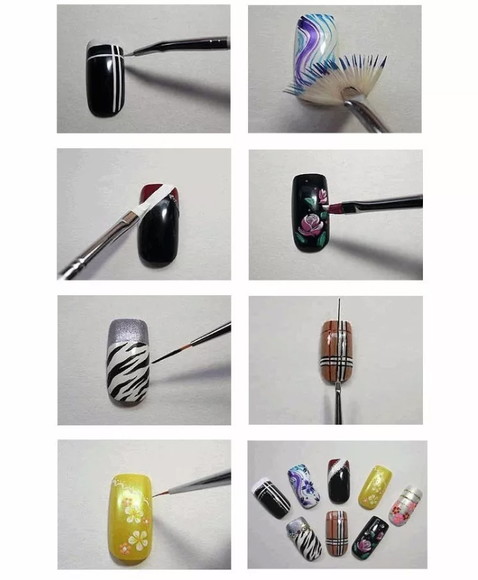 15 Pincéis P/ Acrigel Gel Nail Art - Imagem 4