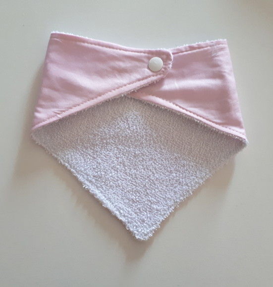 Babador atoalhado bandana Rosa - Imagem 3