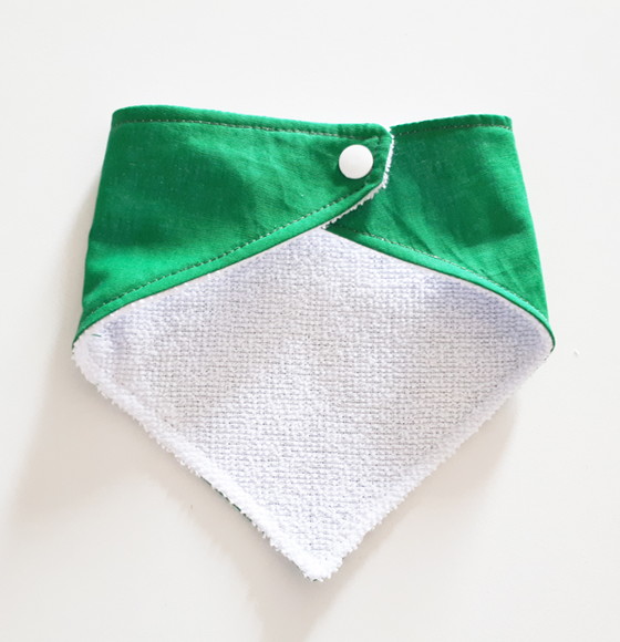 Babador atoalhado bandana Verde - Imagem 4