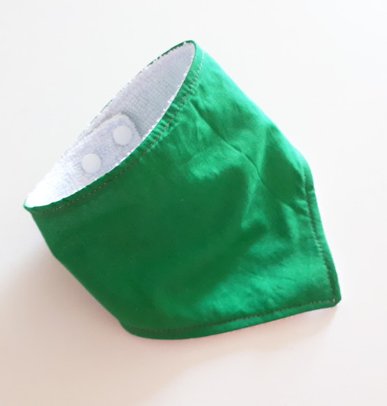 Babador atoalhado bandana Verde - Imagem 2