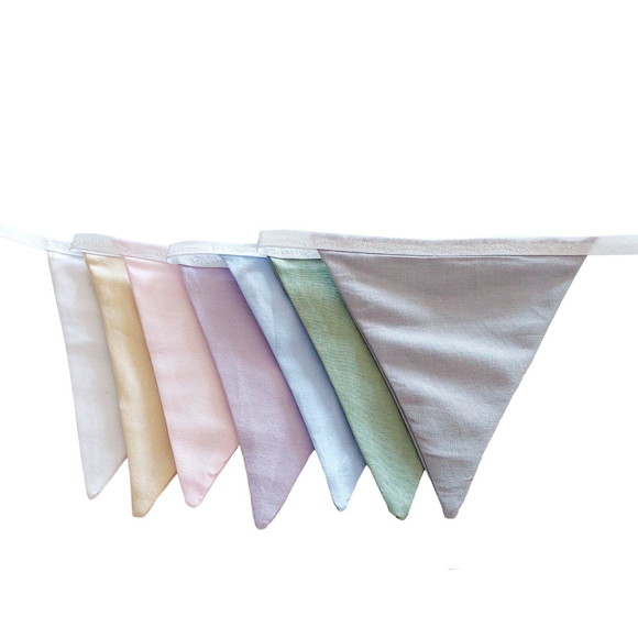 Bandeirinhas de Tecido Cores Candy - Imagem 2