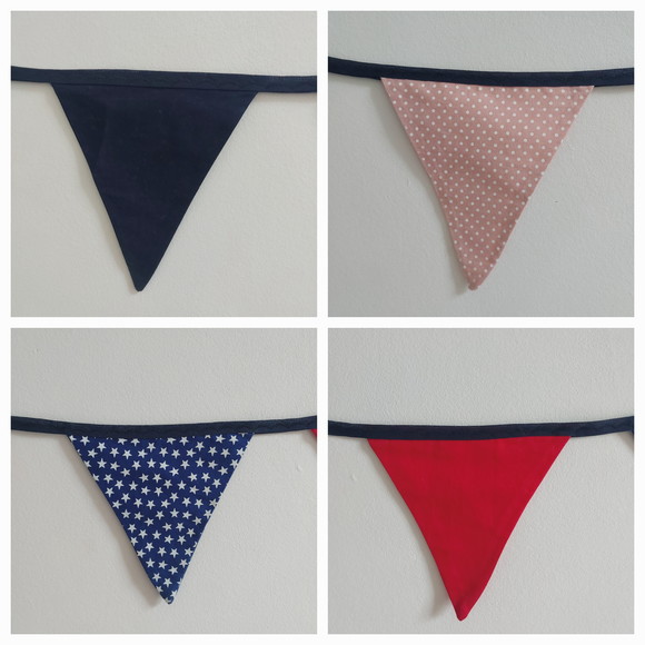 Bandeirinhas em Tecido Estampas Diversas Cores - Imagem 4