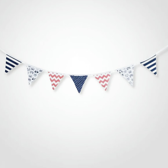 Bandeirinhas em Tecido Estampas Variadas para Decoração - Imagem 2
