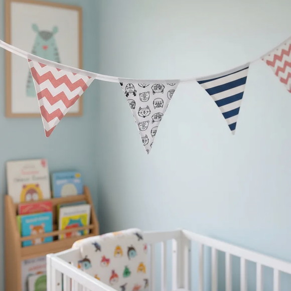 Bandeirinhas em Tecido Estampas Variadas para Decoração - Imagem 3