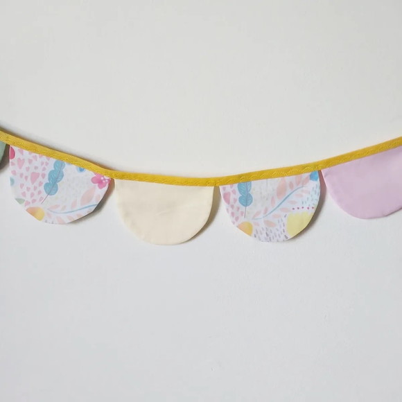 Bandeirola Varal Meia-lua Tecido Decoração Infantil - Imagem 4