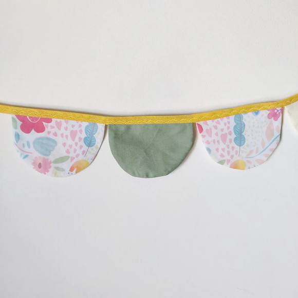 Bandeirola Varal Meia-lua Tecido Decoração Infantil - Imagem 5