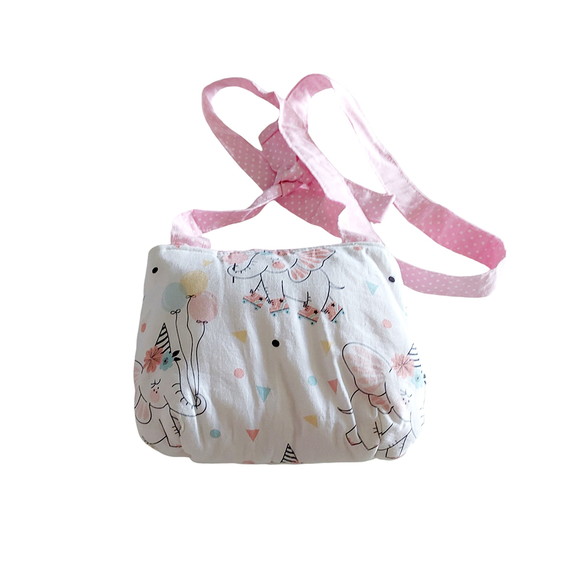Bolsa Tiracolo Infantil Elefantinha/poá - Imagem 4